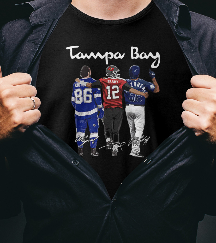 Tampa Bay Kucherov Brady Zaren 86 12 56 T-Shirt