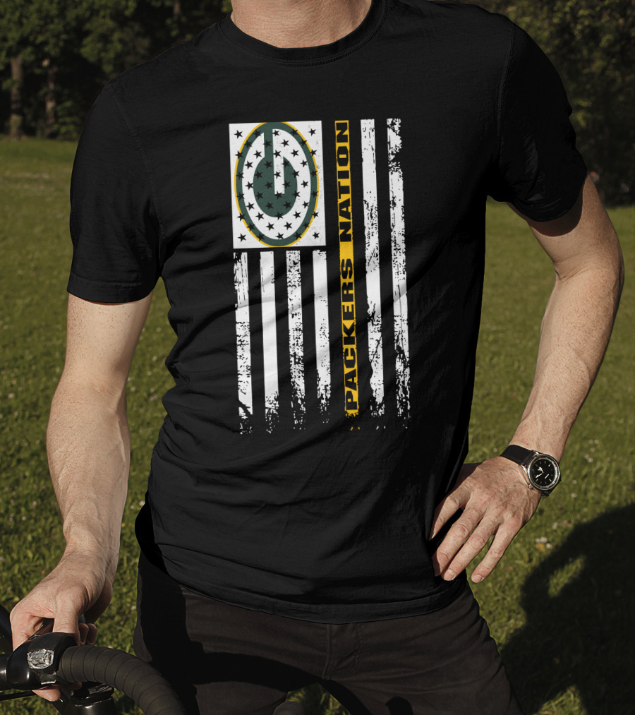 Packers Nation Green Bay Packers Usa Tribute T-Shirt