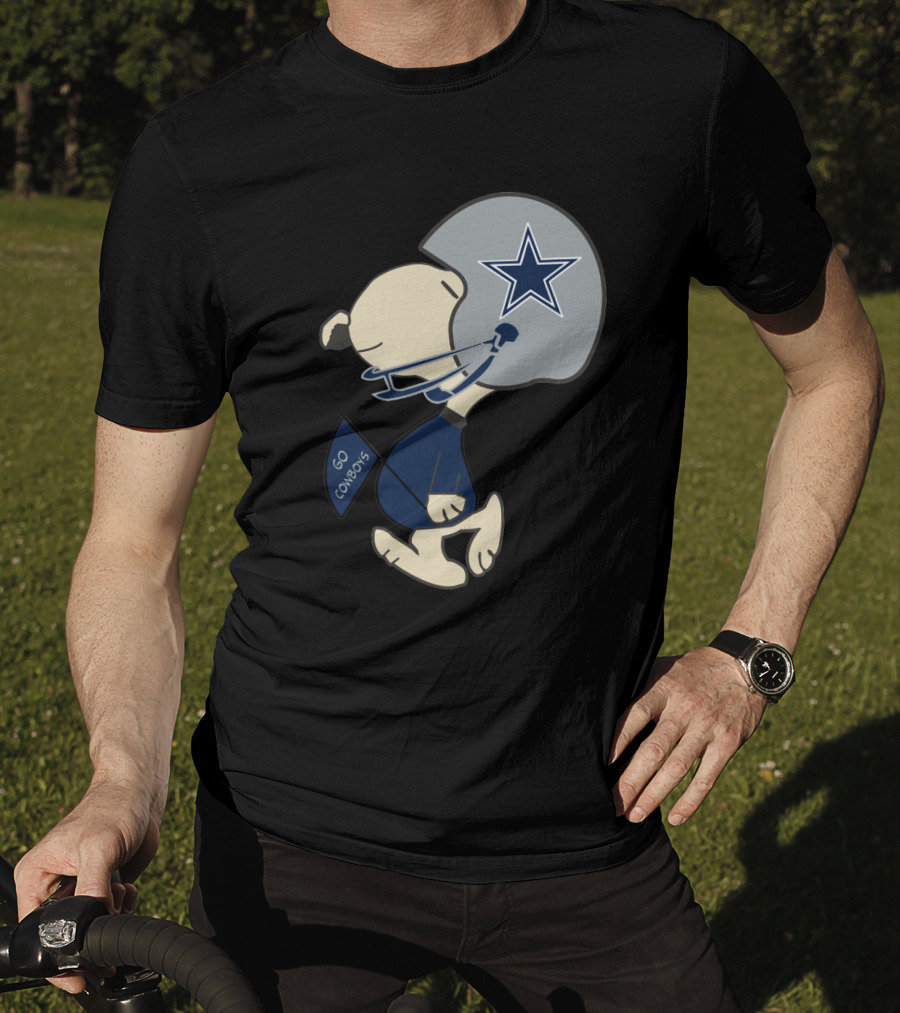 Go Cowboys Dallas Cowboys Helmet Star T-Shirt