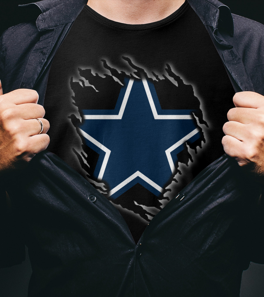 Dallas Cowboys Star Logo Ripped T-Shirt