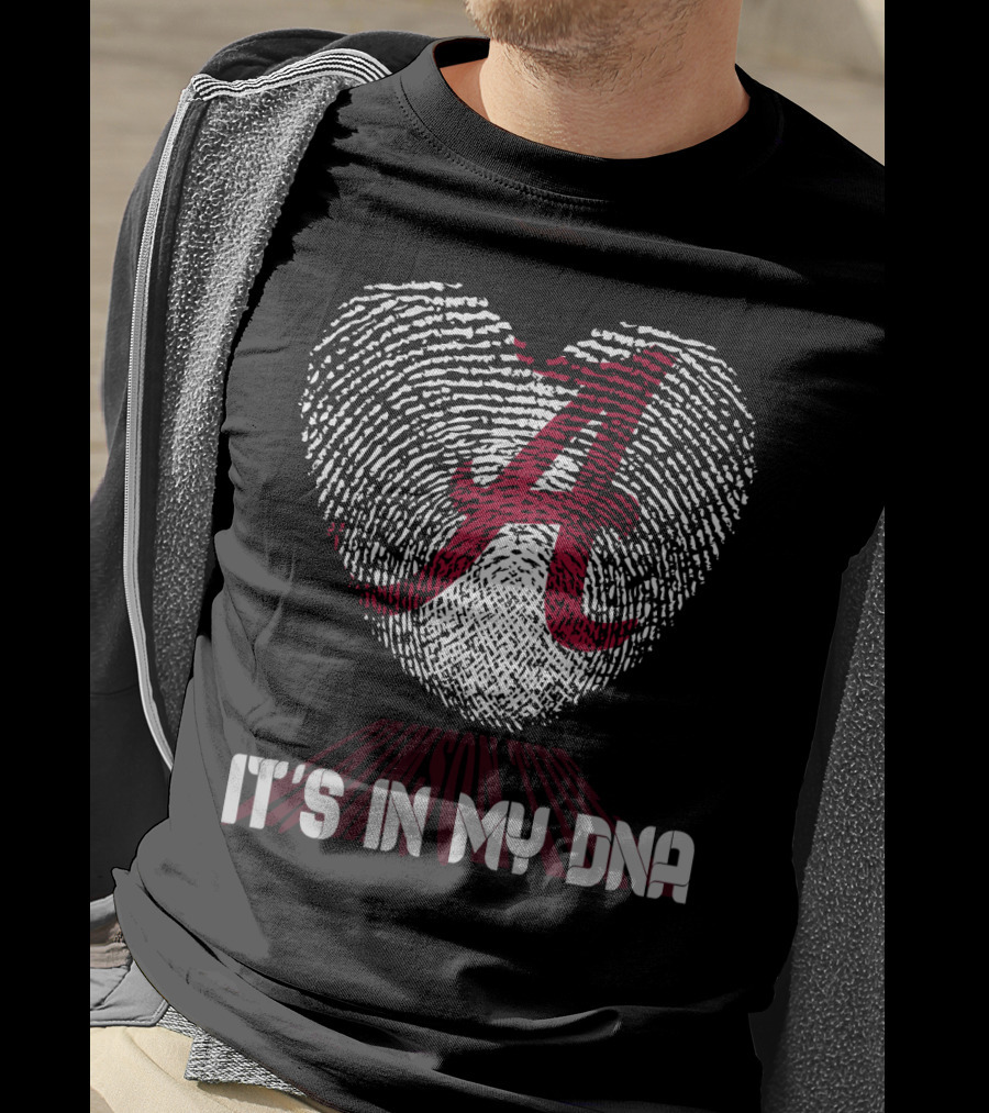 Alabama Crimson Tide A Heart It's In My Dna T-Shirt
