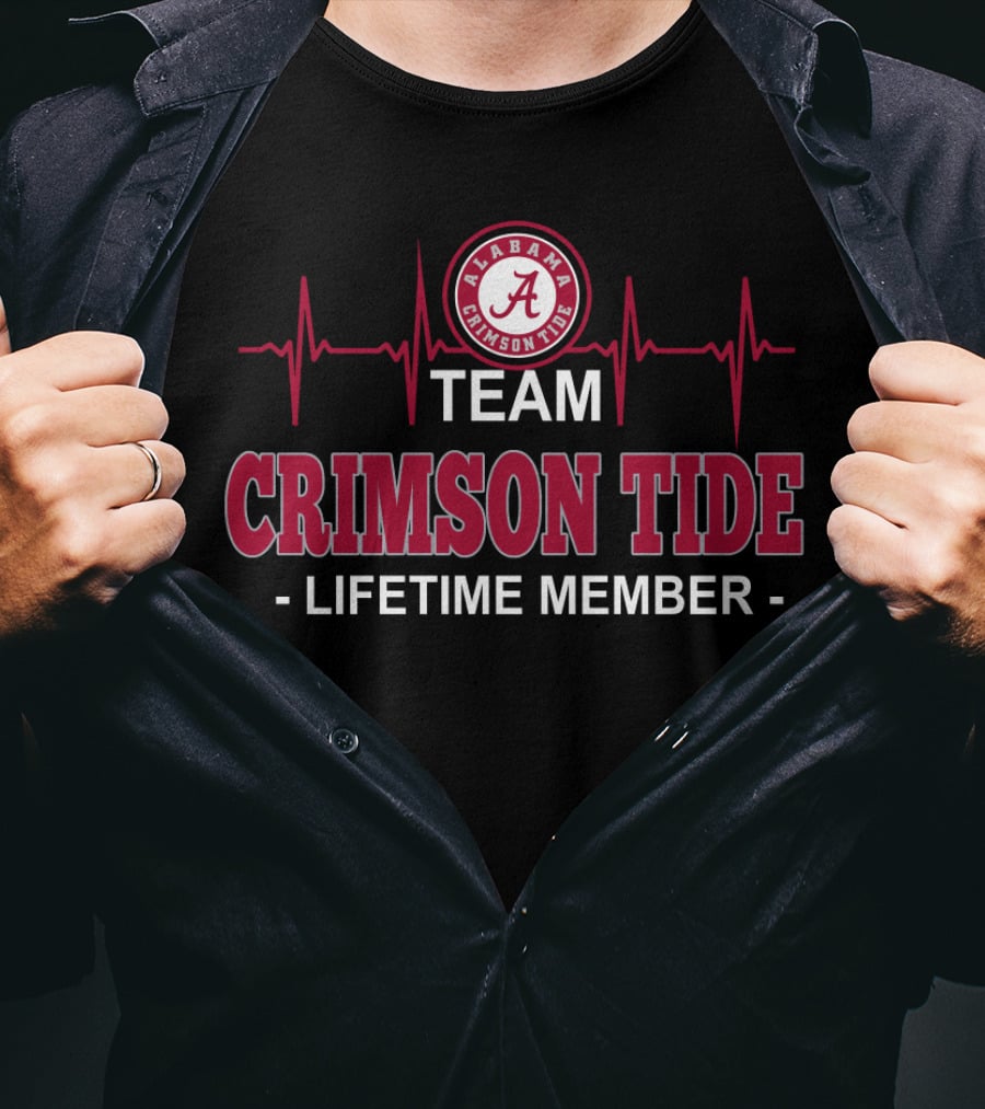 Team Alabama Crimson Tide Lifetime Member T-Shirt