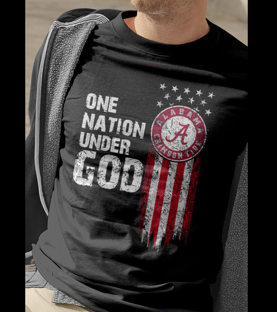 Alabama Crimson Tide One Nation Under God T-Shirt