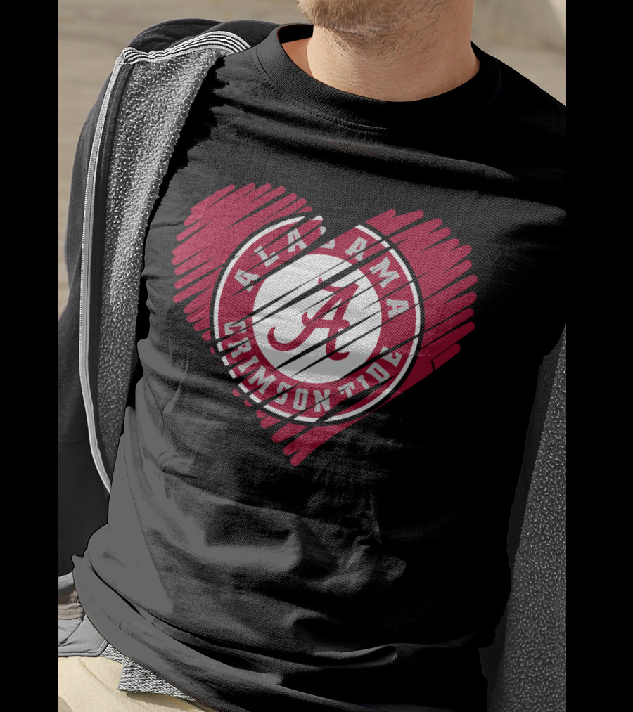 Alabama Crimson Tide Heart You Are My Love T-Shirt