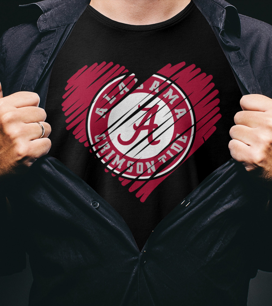 Alabama Crimson Tide Heart You Are My Love T-Shirt