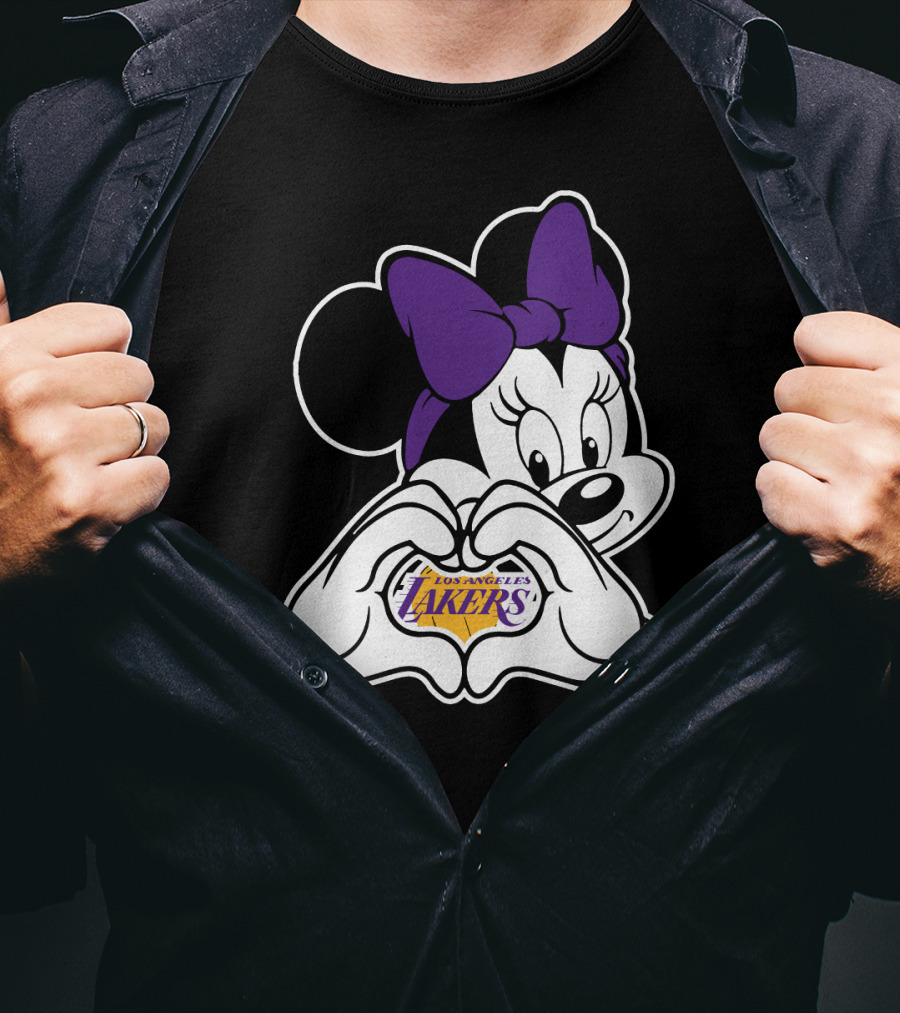 Minnie Mouse Los Angeles Lakers Fan T-Shirt