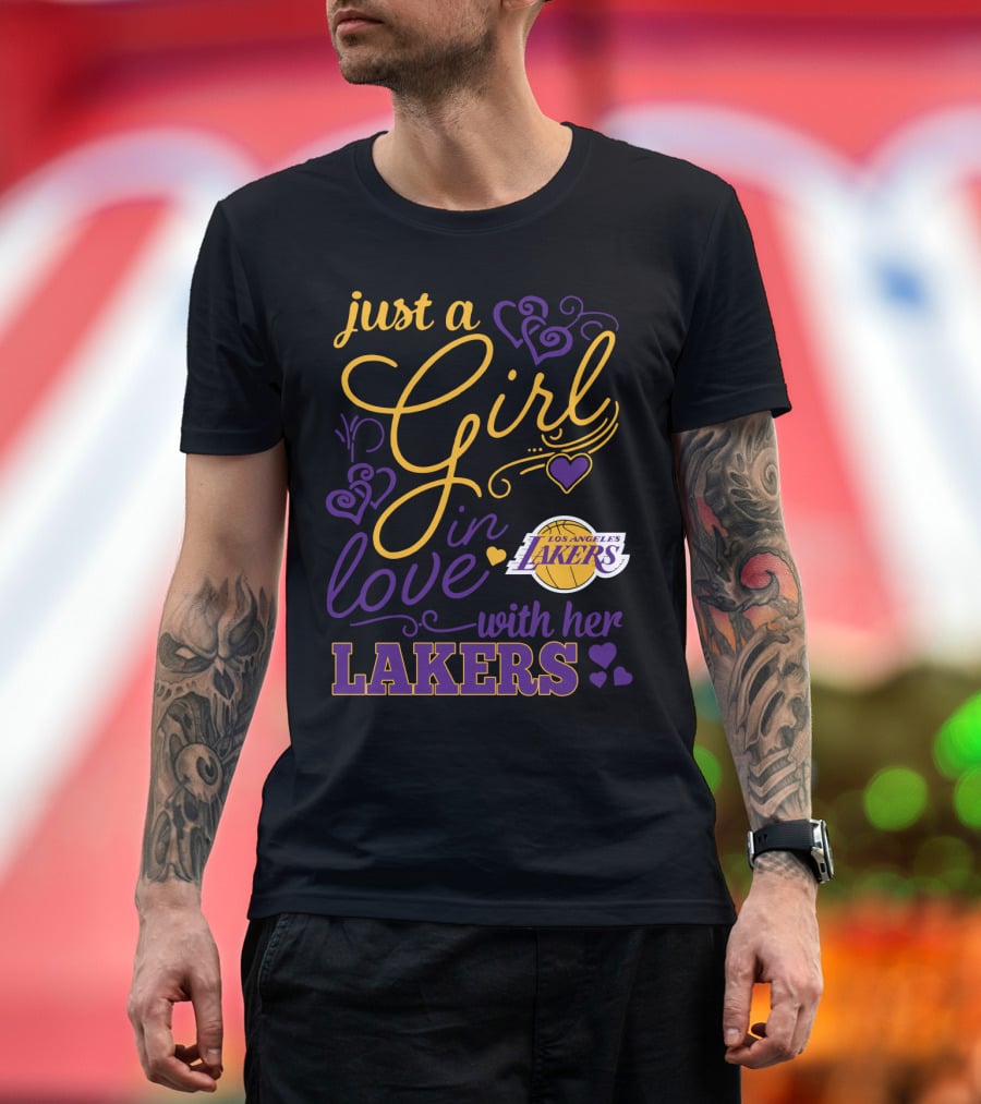 Just A Girl In Love With Her Los Angeles Lakers T-Shirt