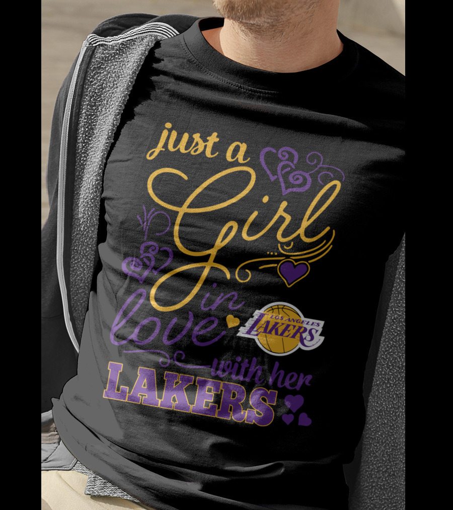 Just A Girl In Love With Her Los Angeles Lakers T-Shirt
