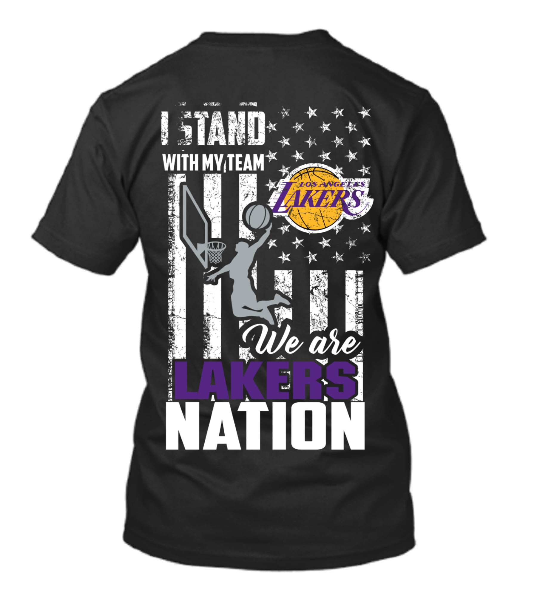 I Stand With My Team Los Angeles Lakers We Are Lakers Nation T-Shirt