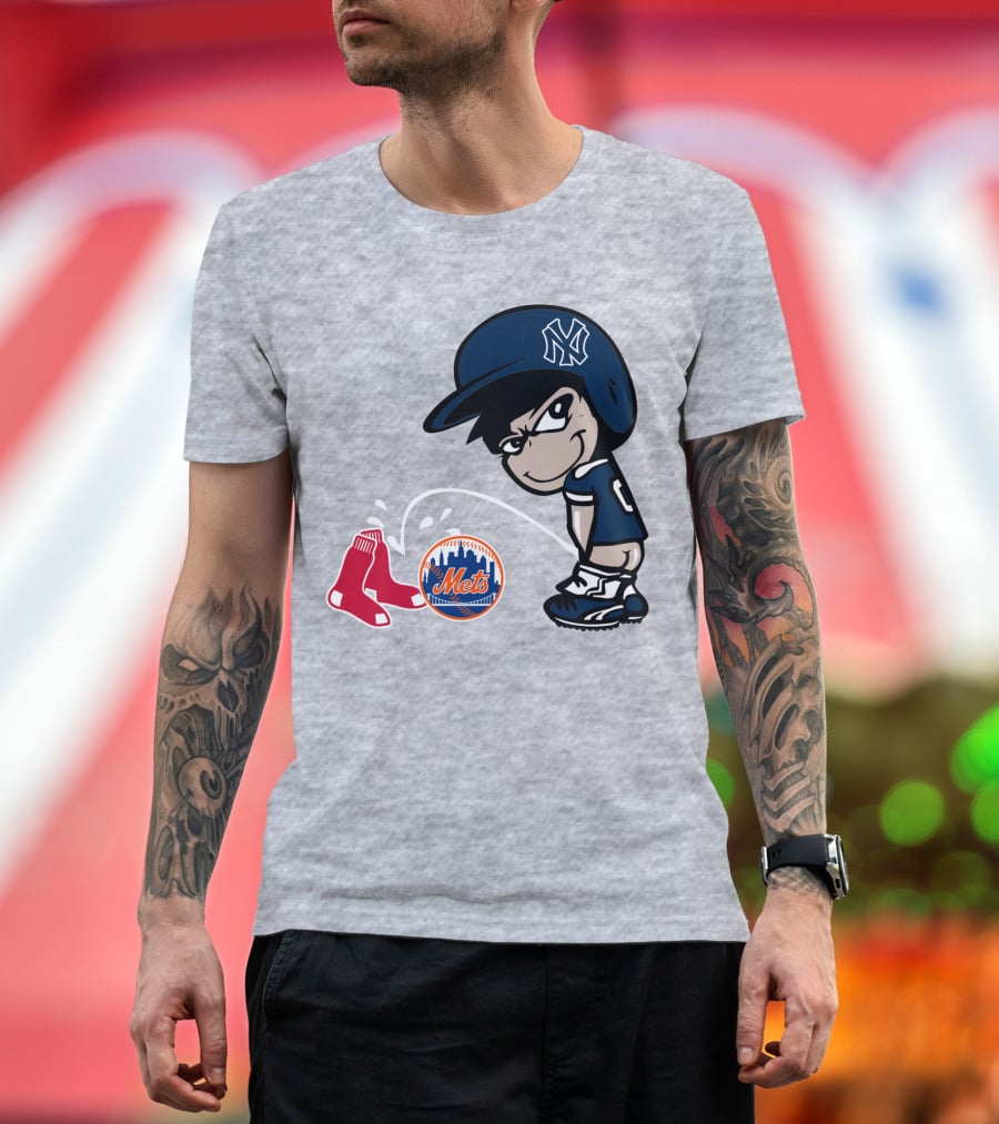 New York Yankees Vs Red Sox Mets Rivalry T-Shirt