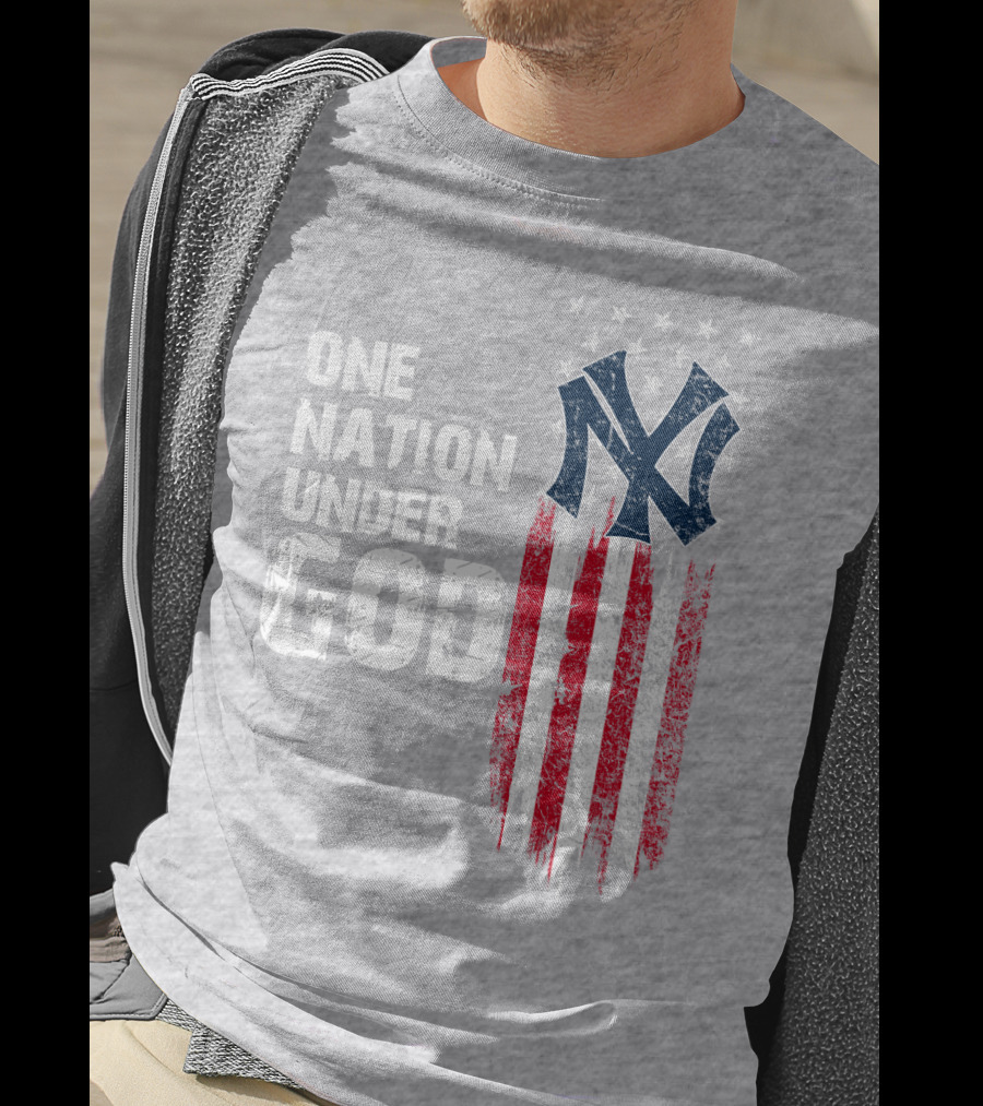Ny Yankees One Nation Under God American Flag T-Shirt