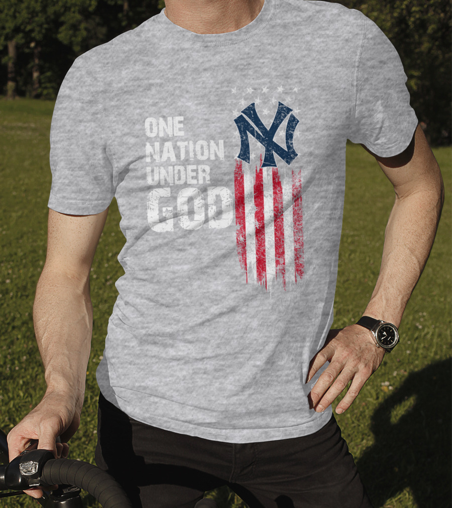 Ny Yankees One Nation Under God American Flag T-Shirt