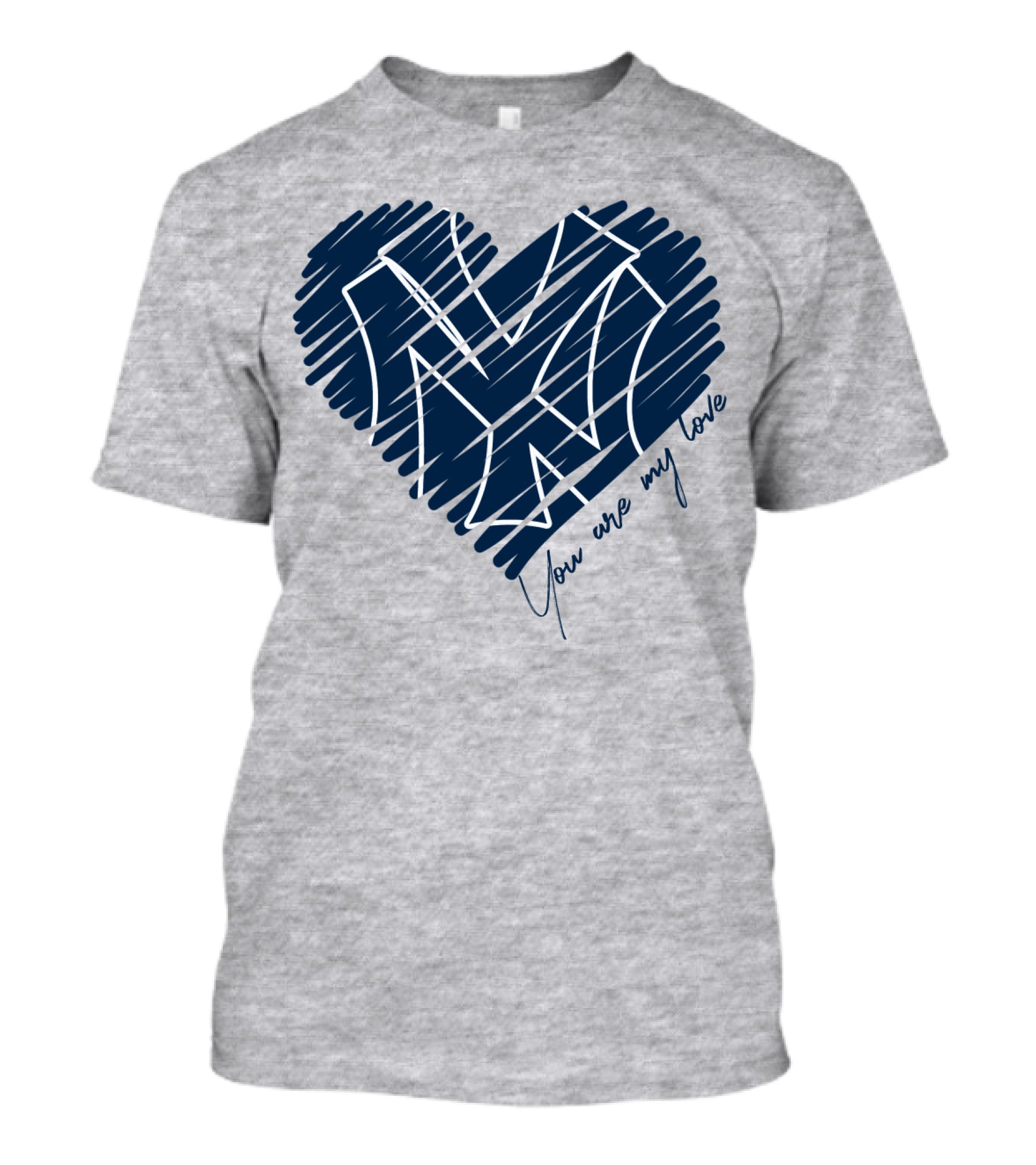 New York Yankees You Are My Love Heart T-Shirt