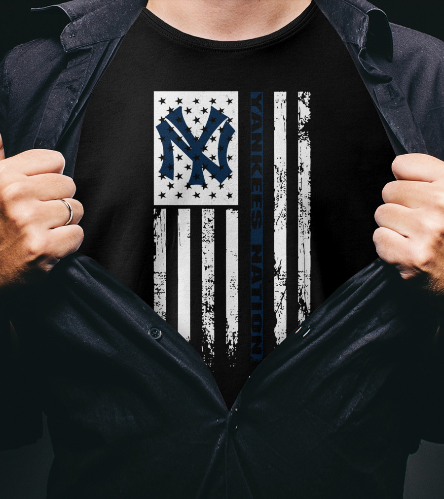 Yankees Nation New York Yankees Flag T-Shirt