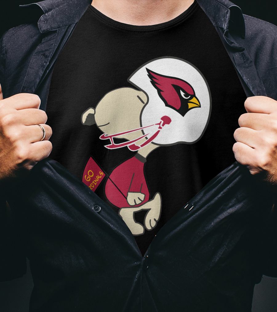 Go Cardinals Fans Helmet T-Shirt