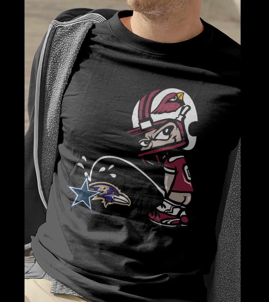 Cardinals Fans Satirical Rivalry With Cowboys And Ravens T-Shirt
