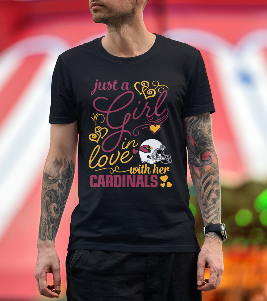 Just A Girl In Love With Her Cardinals T-Shirt