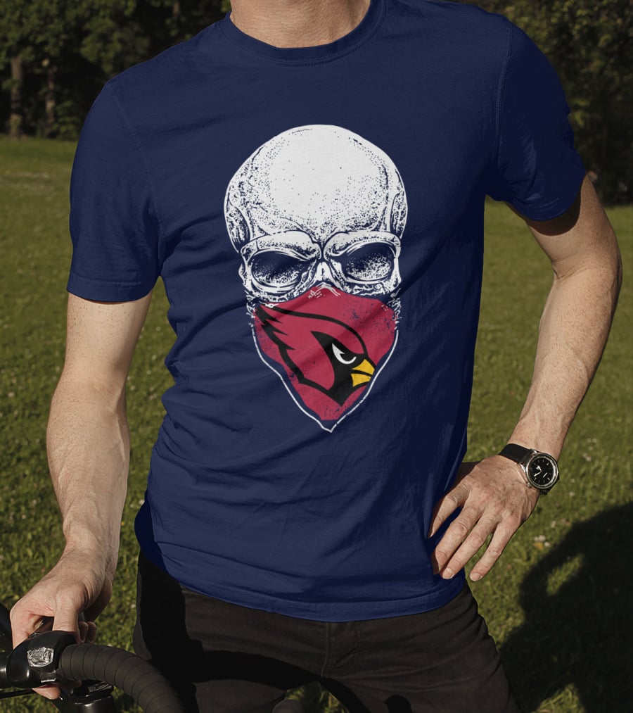 Cardinals Fans Skull Bandana T-Shirt