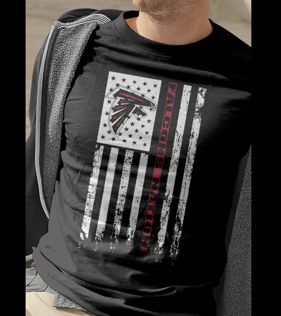 Atlanta Falcons Nation Flag T-Shirt