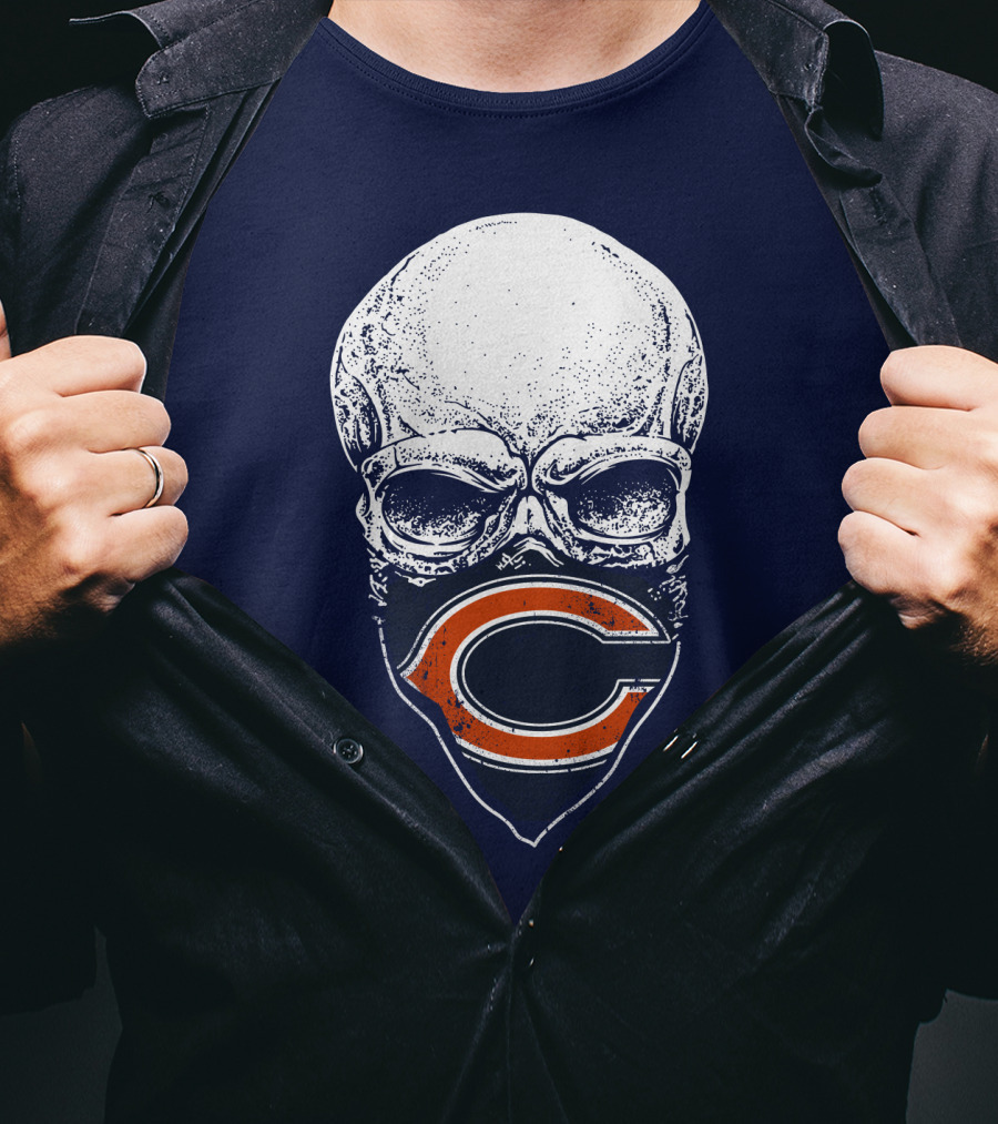 Chicago Bears Skull T-Shirt