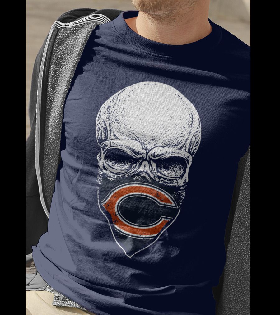 Chicago Bears Skull C T-Shirt