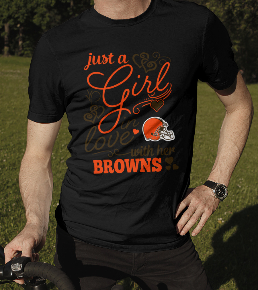Just A Girl In Love With Her Browns T-Shirt