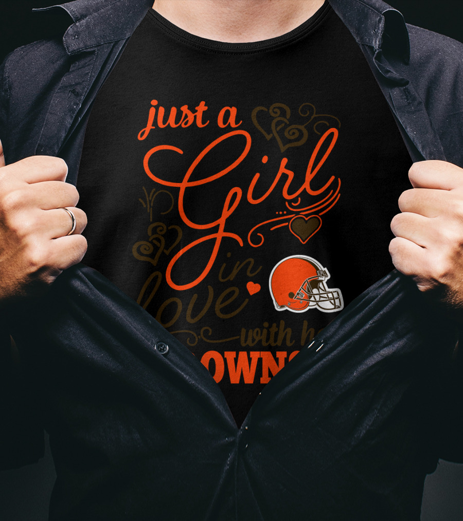 Just A Girl In Love With Her Browns T-Shirt