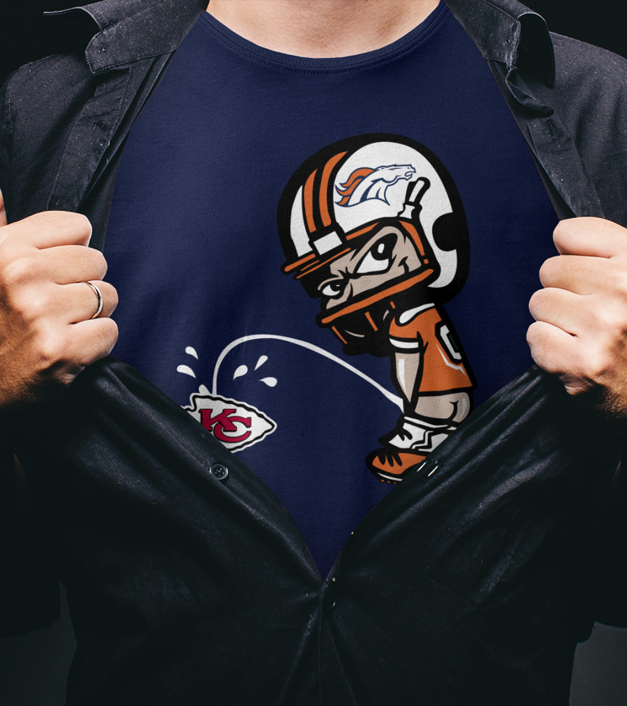 Denver Broncos Kc Rivalry Football Humor T-Shirt