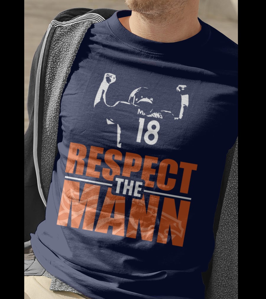 Manning Respect The Mann 18 Denver Broncos T-Shirt