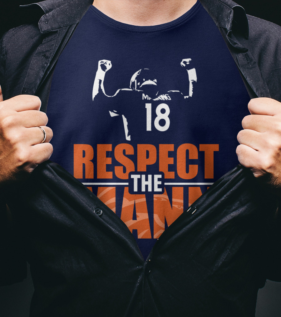 Manning Respect The Mann 18 Denver Broncos T-Shirt