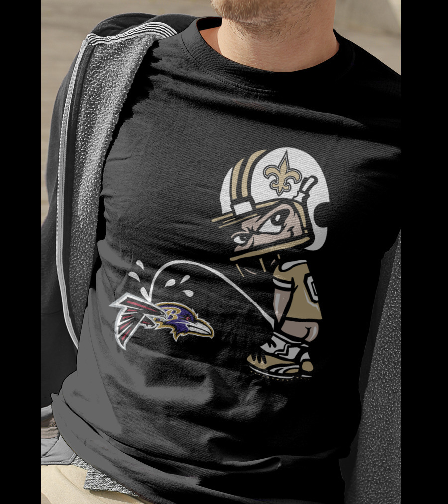 New Orleans Saints Vs Falcons And Ravens Rivalry Humor T-Shirt