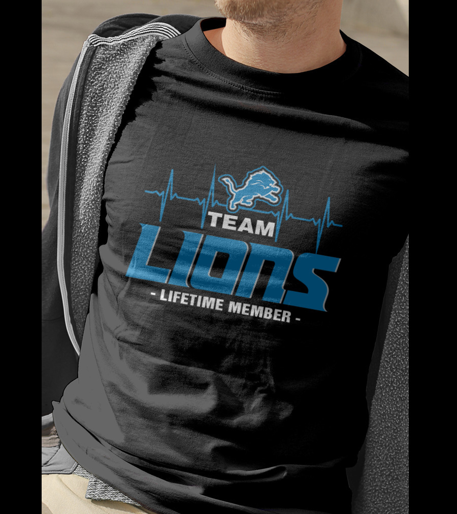 Team Lions Lifetime Member Detroit T-Shirt