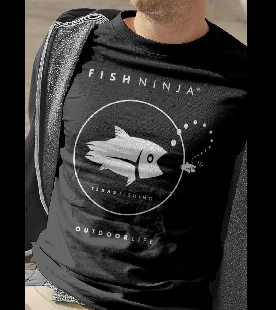 FISH NINJA Texas Fishing Outdoor Life T-Shirt