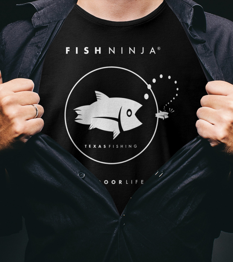 FISH NINJA Texas Fishing Outdoor Life T-Shirt