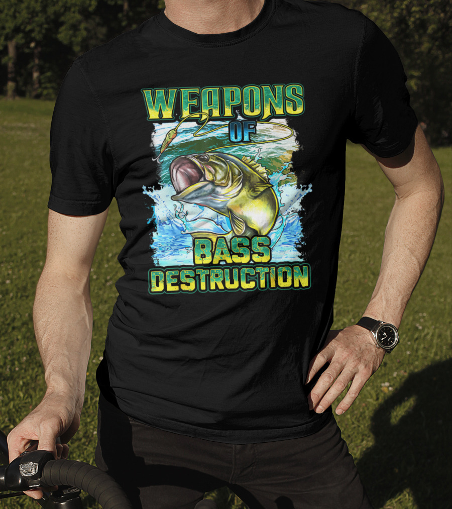 Weapons Of Bass Destruction Fisherman Bass Fishing T-Shirt