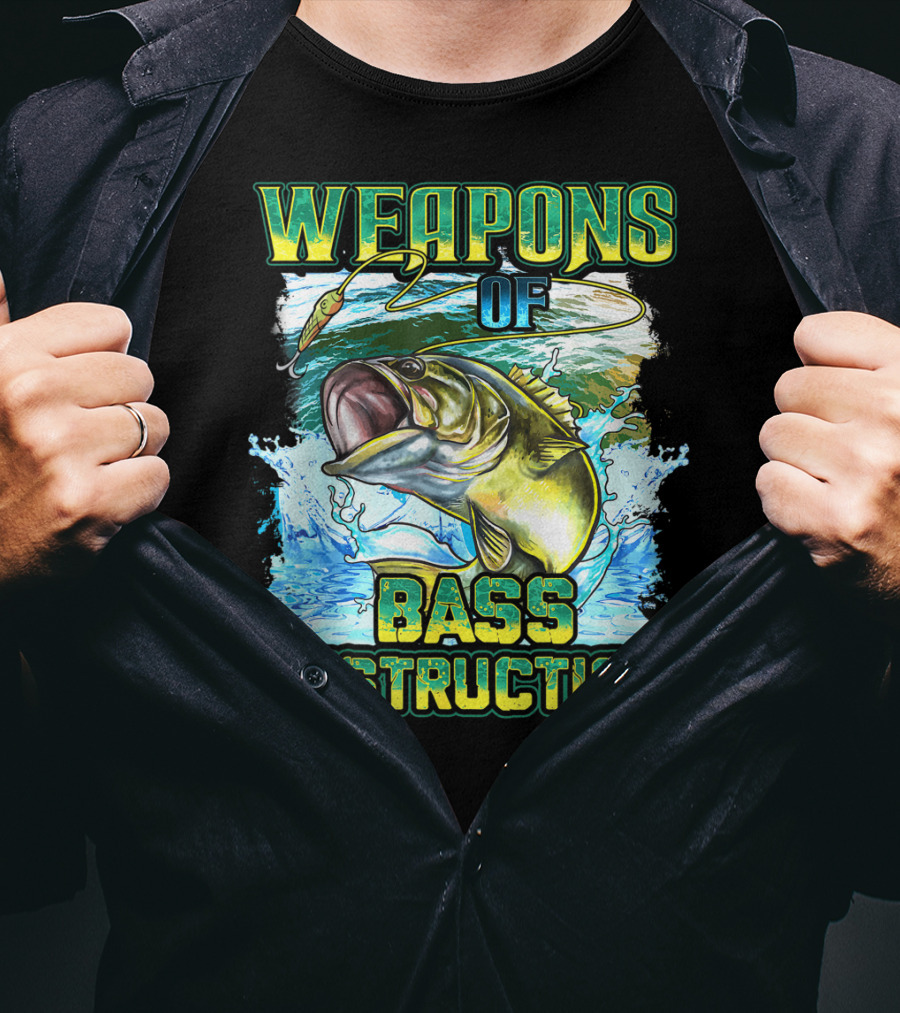 Weapons Of Bass Destruction Fisherman Bass Fishing T-Shirt