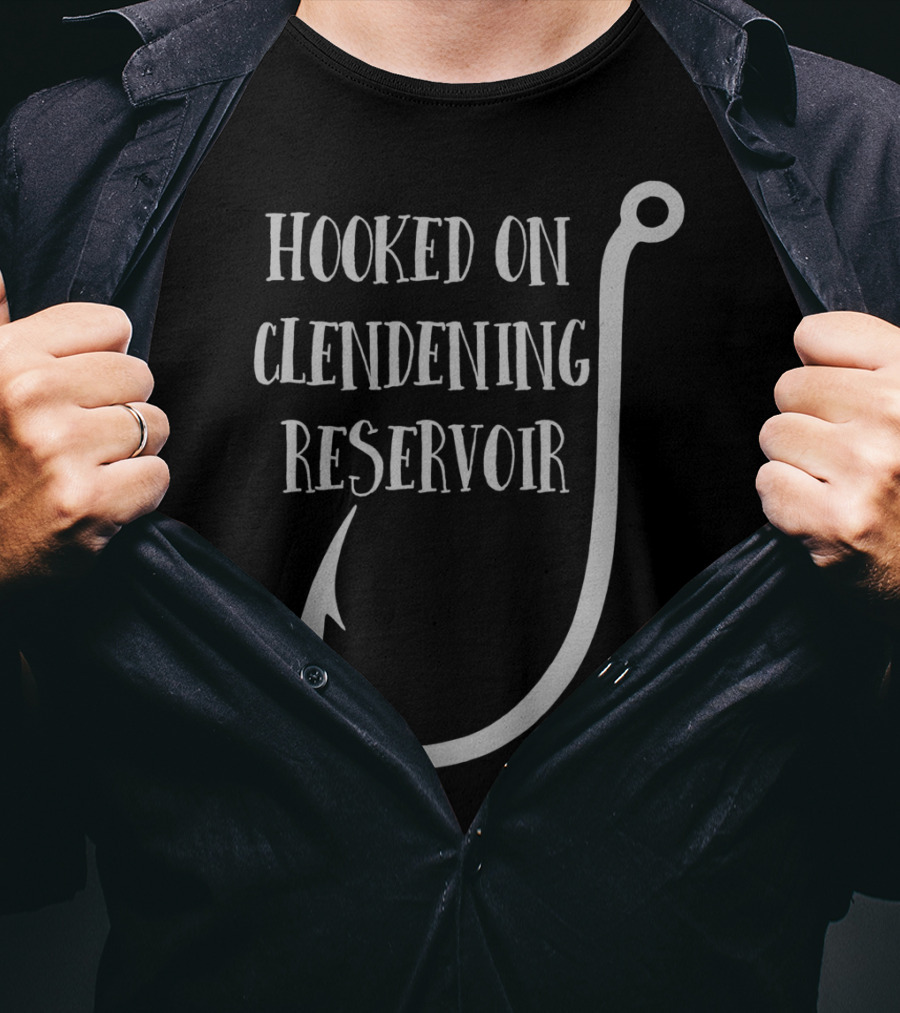 Hooked On Clendening Reservoir Fishing Adventure Ohio T-Shirt
