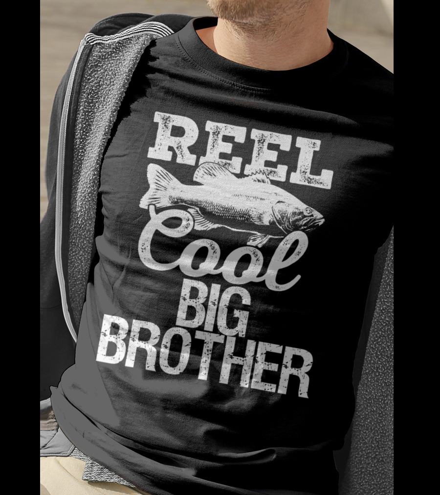Reel Cool Big Brother Fishing Outdoor Angler Iconic T-Shirt