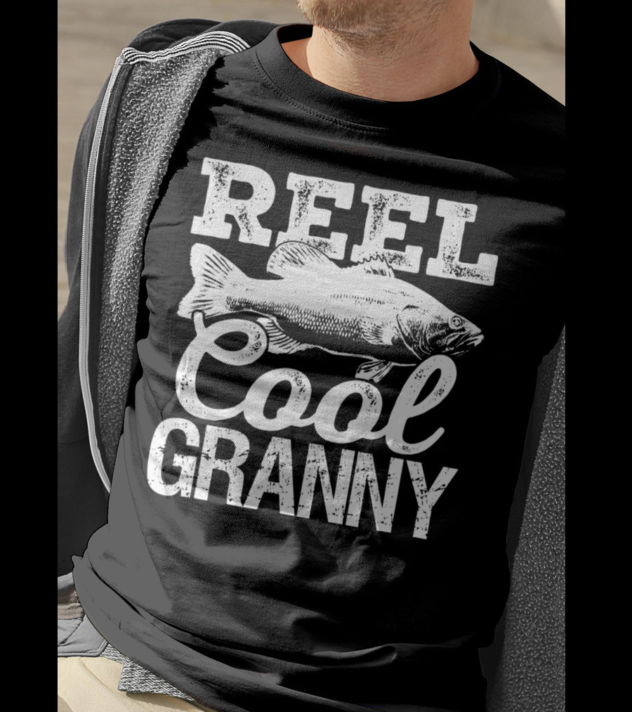 Reel Cool Granny Fishing Outdoor Angler Catch T-Shirt