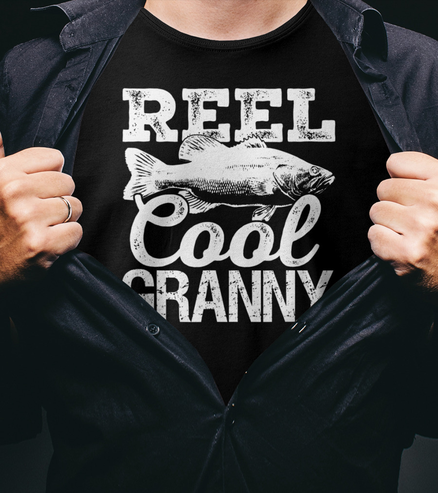 Reel Cool Granny Fishing Outdoor Angler Catch T-Shirt
