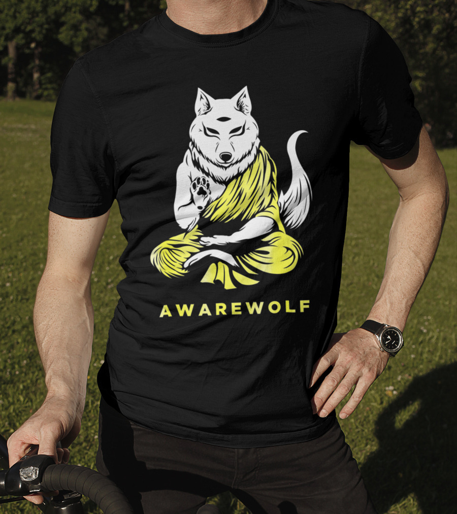 AWAREWOLF Best Yoga And Werewolf Lover T-Shirt
