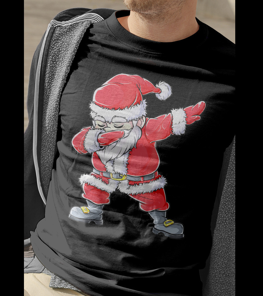 Christmas Santa Dabbing Kids Girls T-Shirt