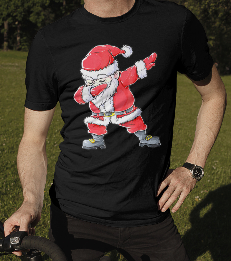 Christmas Santa Dabbing Kids Girls T-Shirt