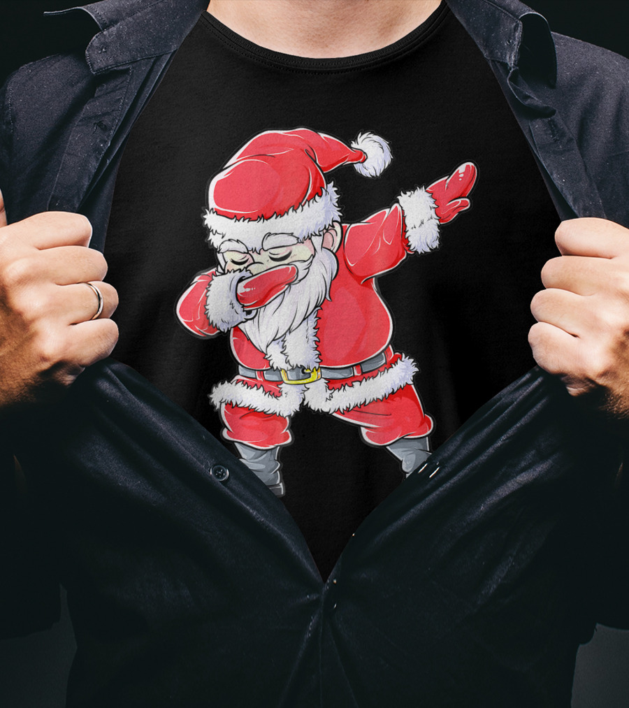 Christmas Santa Dabbing Kids Girls T-Shirt