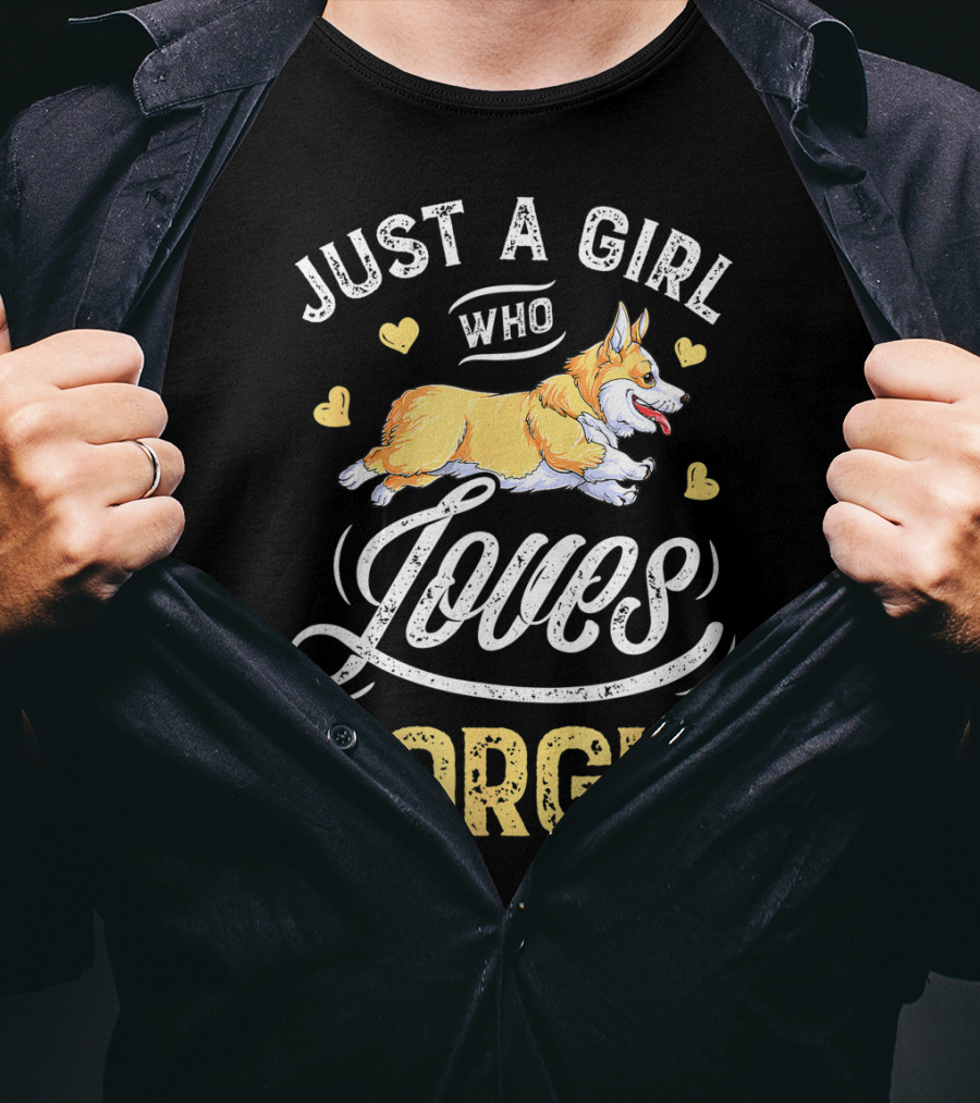 Just A Girl Who Loves Corgis T-Shirt