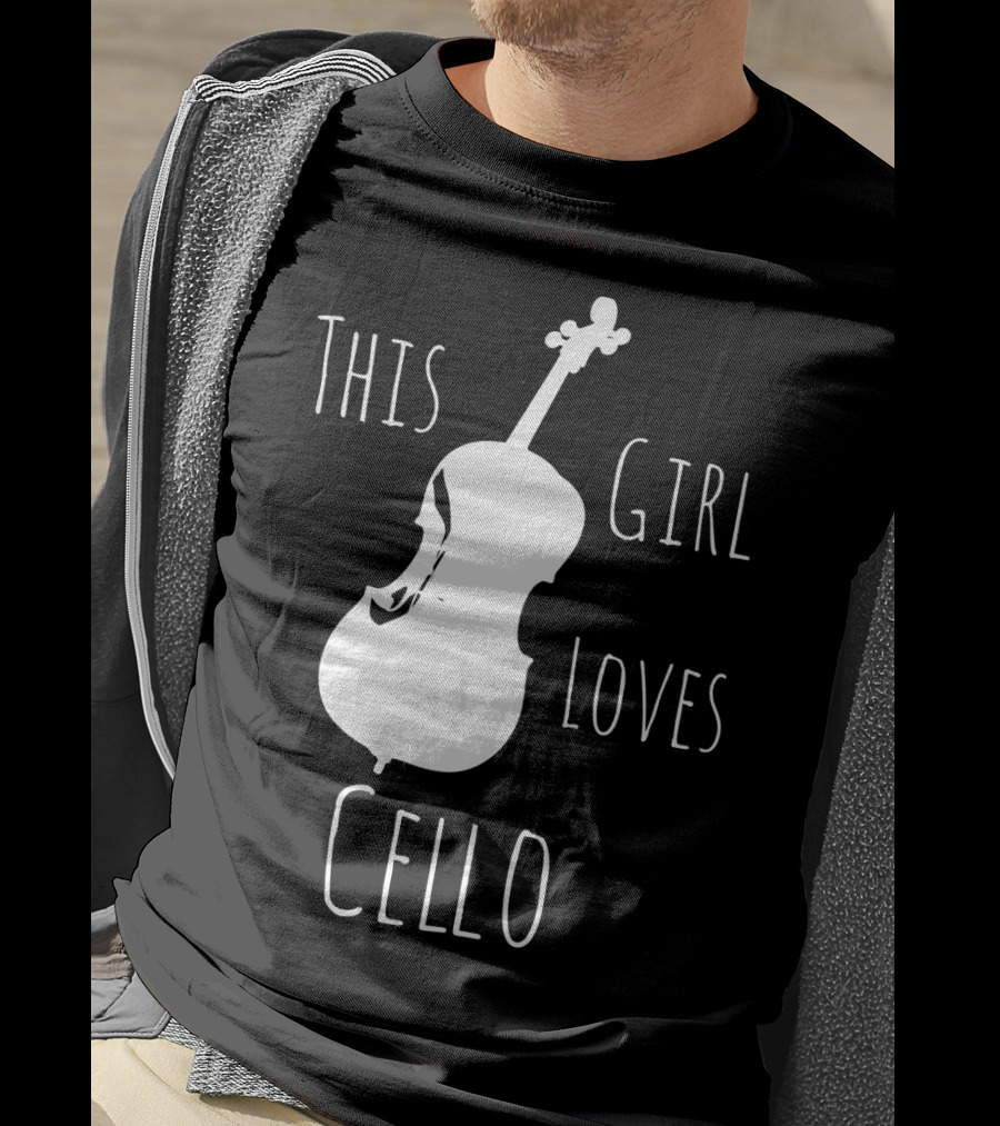 This Girl Loves Cello Fun Cute Girls Clothing T-Shirt