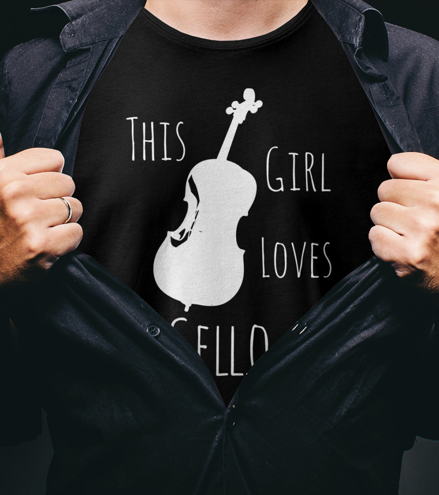 This Girl Loves Cello Fun Cute Girls Clothing T-Shirt