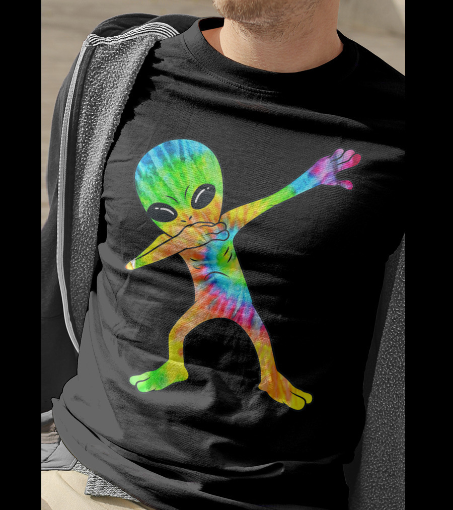 Tie Dye Dabbing Alien T-Shirt