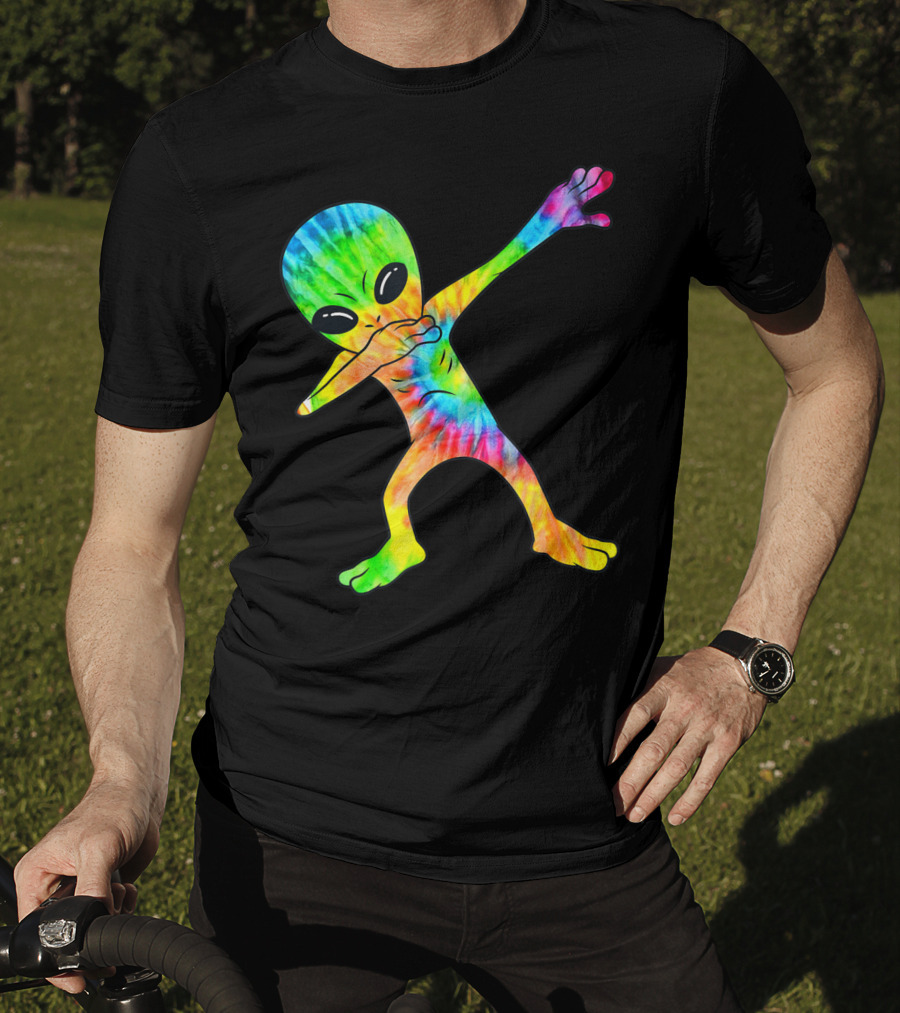 Tie Dye Dabbing Alien T-Shirt
