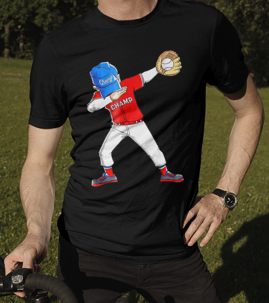 Champ Dabbing Baseball Dab Dance T-Shirt